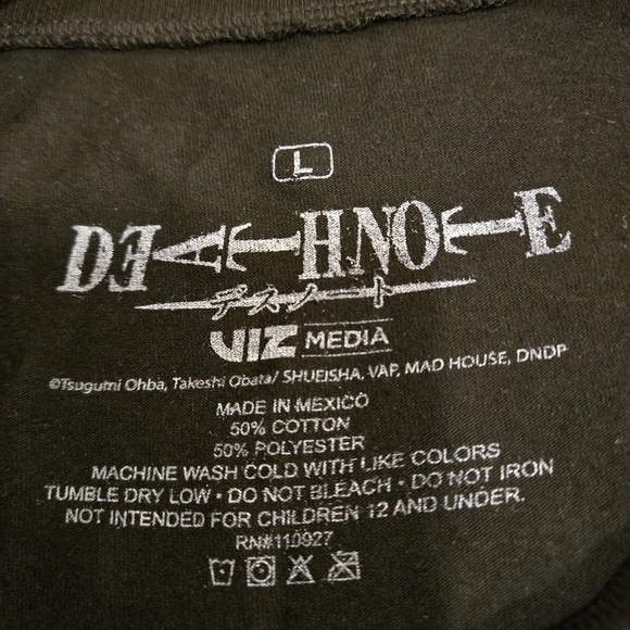 Death Note Amane Black & Pink Long Sleeve Tee Anime/Manga Character Women size M - Picture 10 of 12